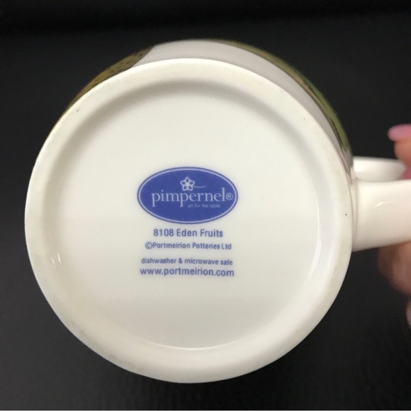 Rare ! Portmeirion mug 400 ml NEW Strawberry Blossom Eden Fruit - Picture 6 of 6